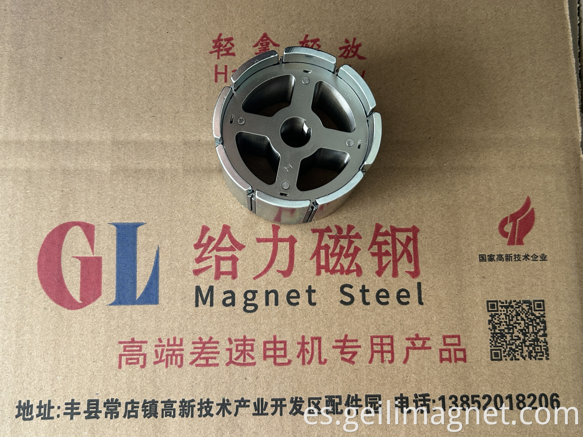 Arc motor magnet for electric tricycle